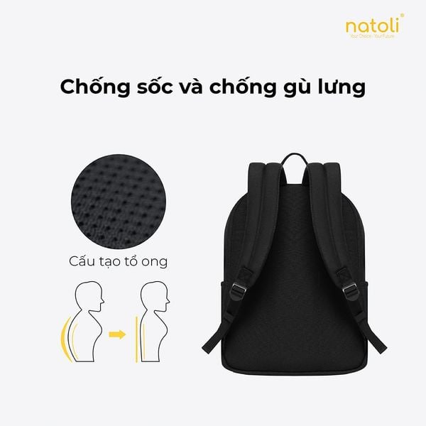 Balo đi học nam nữ NATOLI - Basic Backpack B2