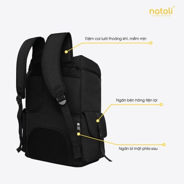 Balo nam nữ đi học NATOLI - WOLFI BACKPACK B7