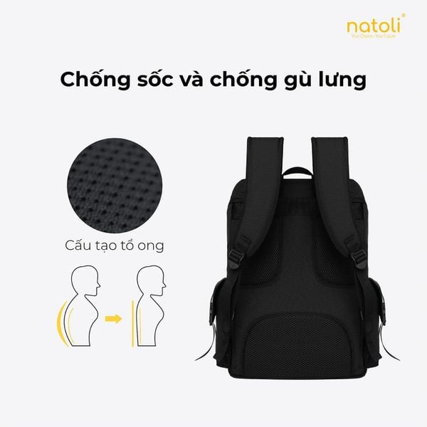 Balo nam nữ đi học NATOLI - WOLFI BACKPACK B7