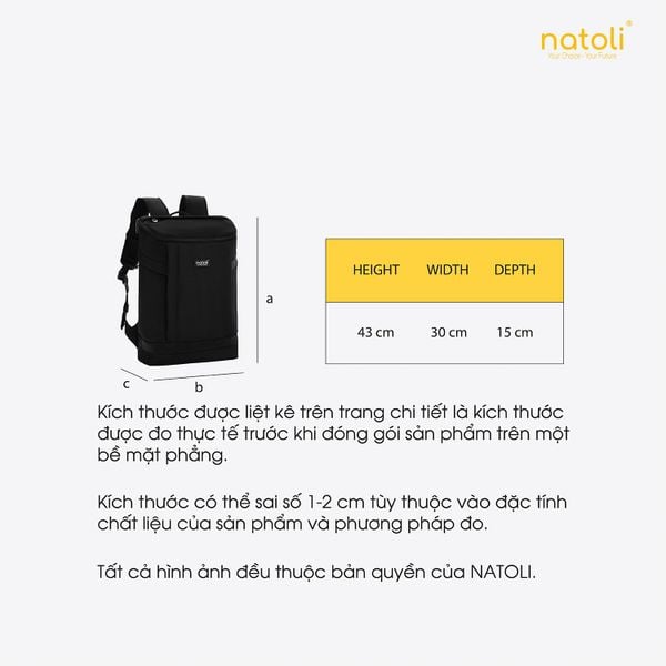 Balo du lịch chống sốc NATOLI - Discovery Backpack B3