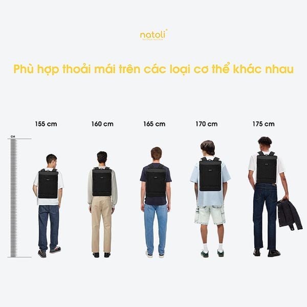 Kích thước balo du lịch natoli