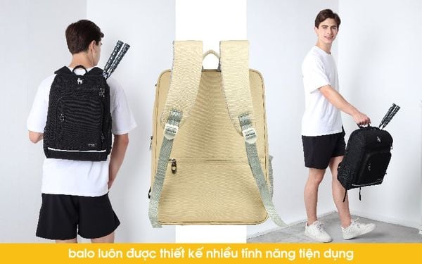 balo đựng cầu lông có nhiều tính năng