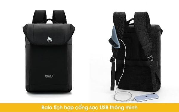 balo Hàn Quốc có ngăn sạc USB