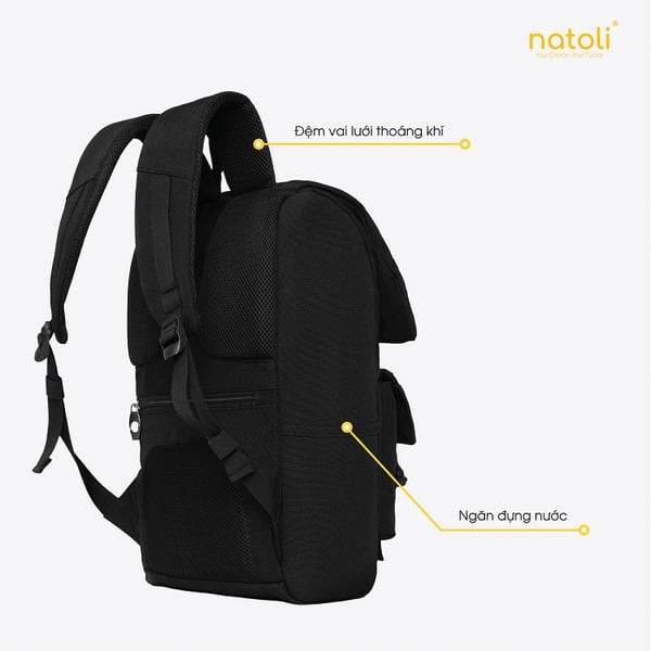 Balo laptop 15 6 inch chống sốc NATOLI - Global Backpack B8