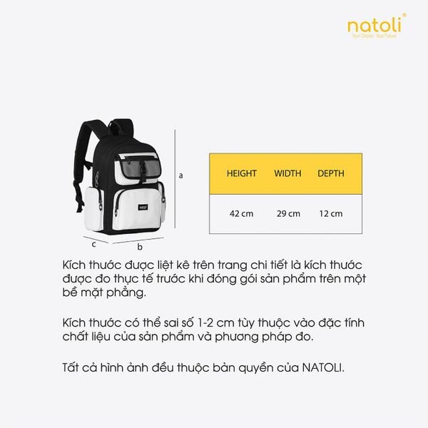 Balo Local Brand thời trang NATOLI - ICON BACKPACK B13