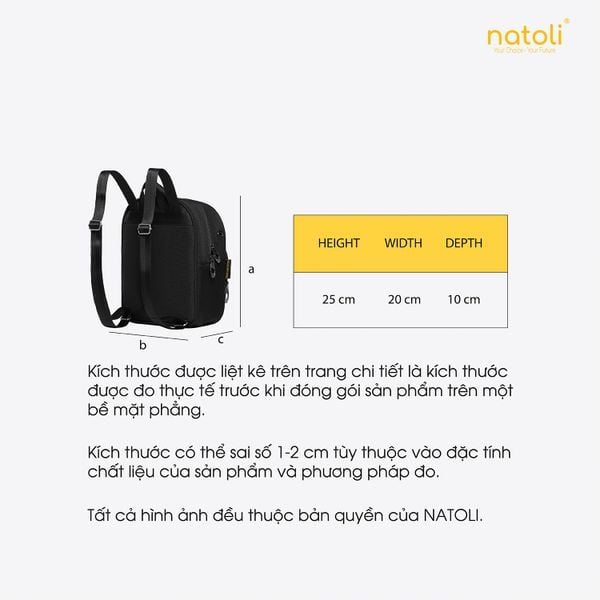Balo mini nữ nhỏ gọn NATOLI - Sweetie Pie Backpack B6