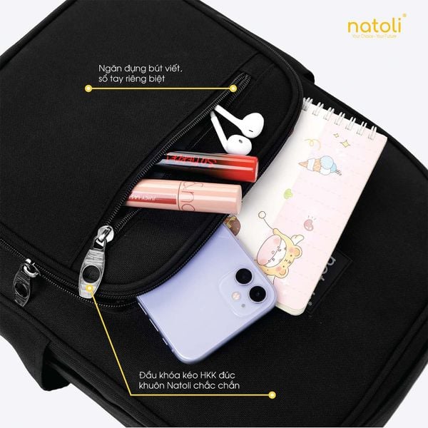 Balo nữ gấu bông NATOLI - Dreamy Teddy Bear School Backpack B16