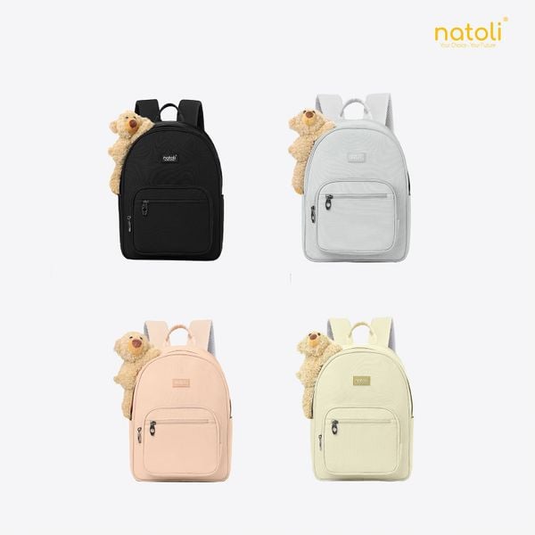 Balo nữ gấu bông NATOLI - Dreamy Teddy Bear School Backpack B16