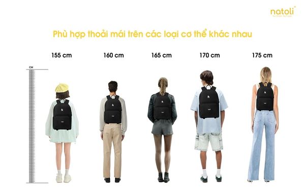 balo phù hợp mọi chiều cao