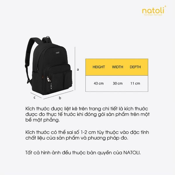 Balo thời trang nam nữ NATOLI - 0ld School Backpack B5