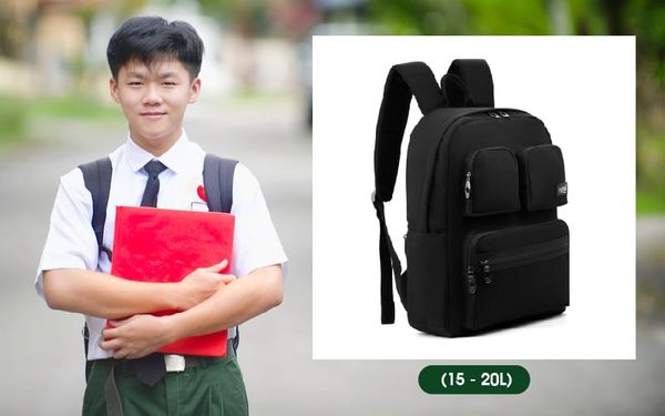 Kích thước balo trung học