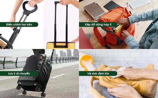 bảo quản balo kéo đúng cách