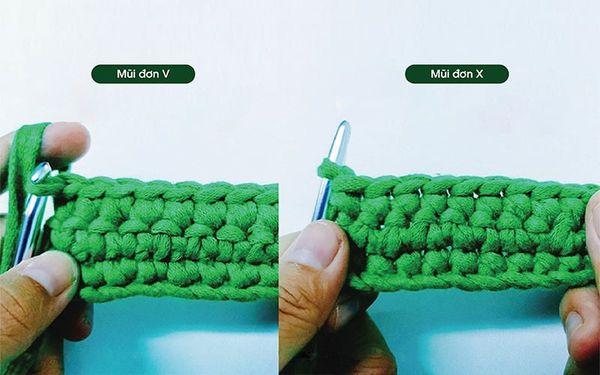Các mũi móc phổ biến khi làm balo