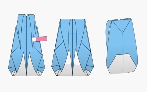 cách làm balo bằng giấy