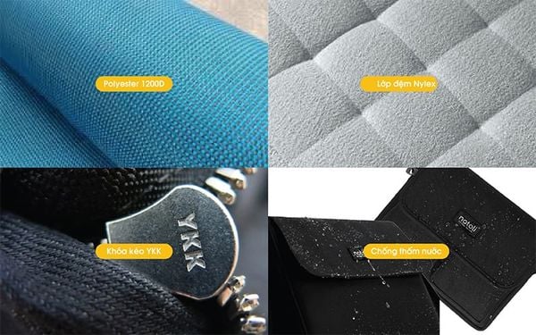 chất liệu vượt trội túi đeo chéo local brand Natoli