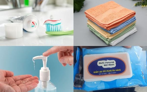 checklist đồ đi phượt cho đồ vệ sinh