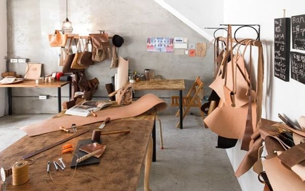 chọn nguyên liệu làm ví da