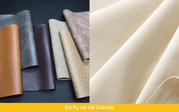 da PU và vải canvas