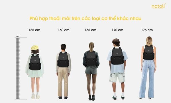 Balo thời trang nam nữ NATOLI - BST Everyday Utility Backpack B19