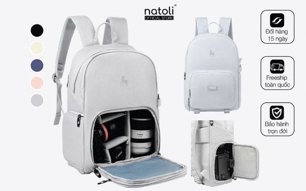 Balo máy ảnh chống nước NATOLI - Durable Premium Camera Backpack B29