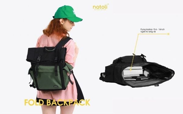 Balo chống nước du lịch NATOLI - FOLD BACKPACK B10