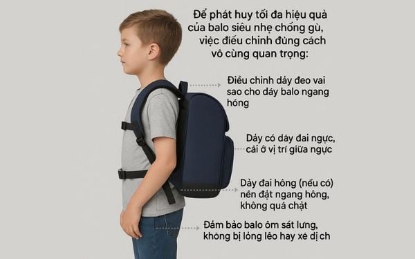 cách đeo balo đúng cách
