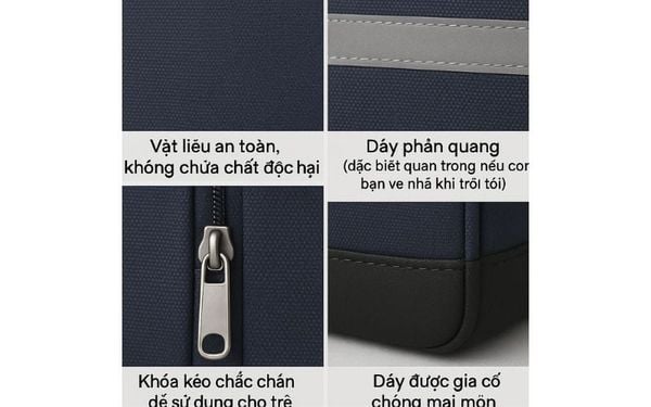 tính năng an toàn của balo