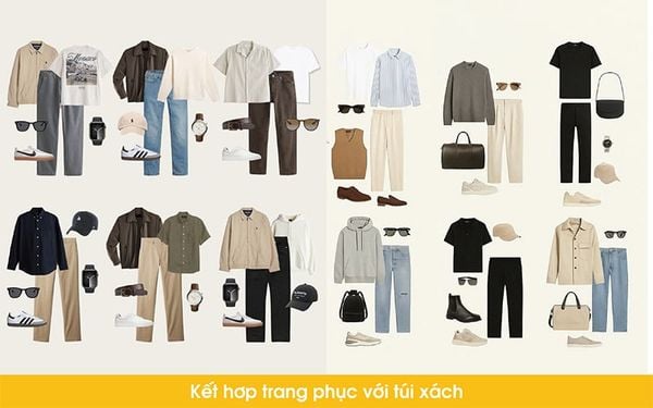 kết hợp túi xách với trang phục