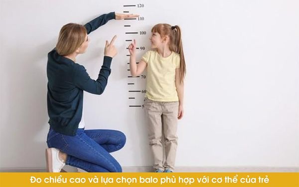 kích thước balo chống gù