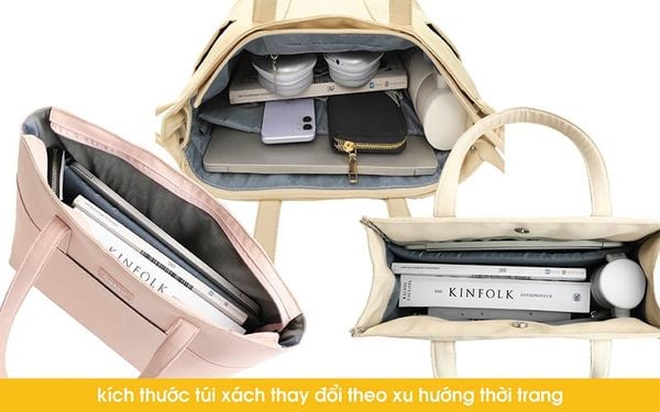 kích thước các túi xách tay