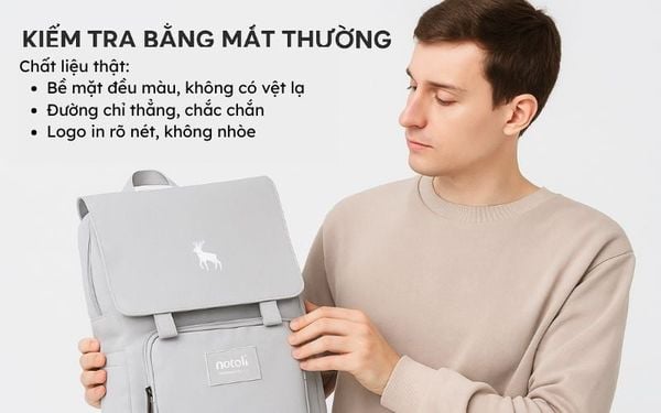Bí Quyết Phân Biệt Chất Liệu Balo Thật - Giả