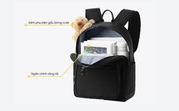 Balo Nữ Gấu Bông NATOLI – Dreamy Teddy Bear Backpack B16