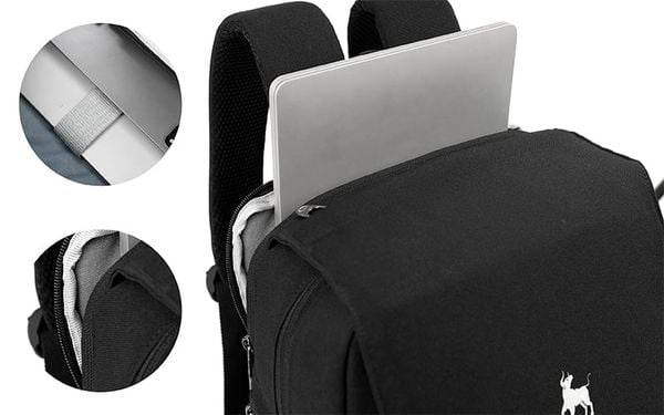 ngăn laptop của balo sinh viên