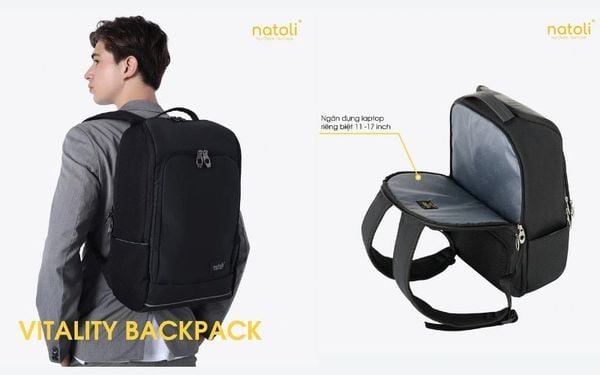 Balo Laptop NATOLI – Vitality Backpack B12