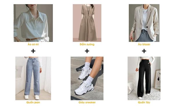 Outfit đi học/đi làm với balo thời trang