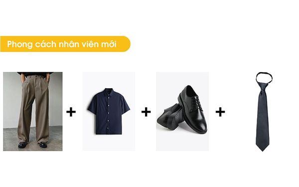 phối đồ túi xách nam công sở với phong cách nhân viên mới