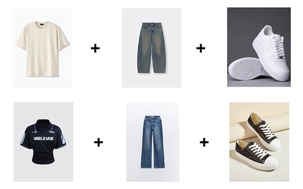 phong cách phối đồ casual với túi đeo chéo vải