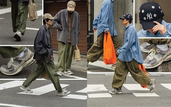 Phong cách streetwear với túi đeo chéo vải