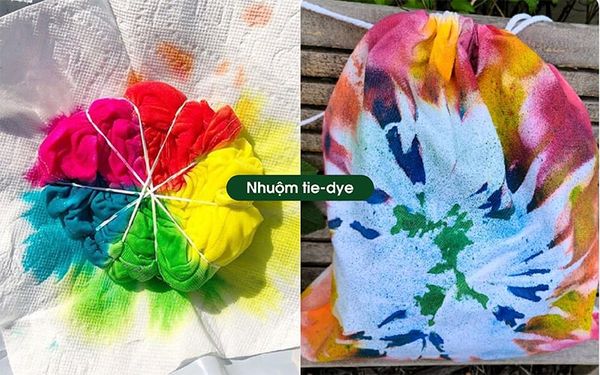 quy trình nhuộm tie dye