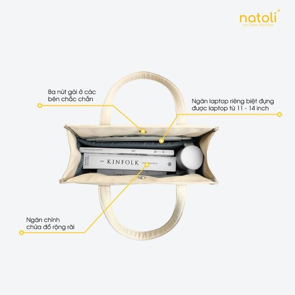 Túi tote nữ NATOLI - BST Elegant Shockproof Tote Bag T17