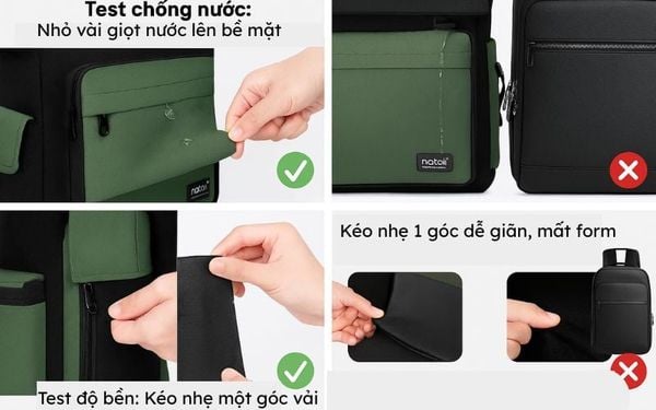 Bí Quyết Phân Biệt Chất Liệu Balo Thật - Giả
