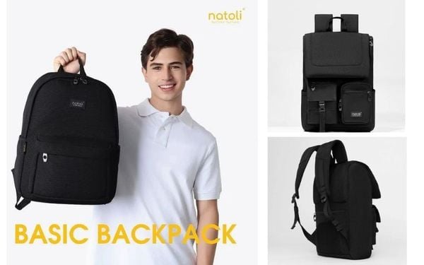 Balo màu đen - Natoli Brand