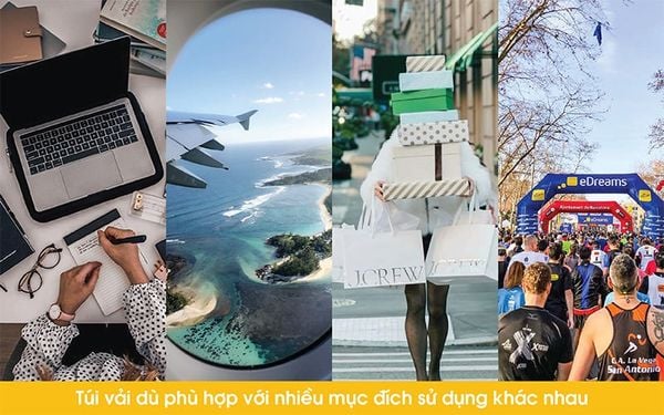 tính đa năng của túi vải dù