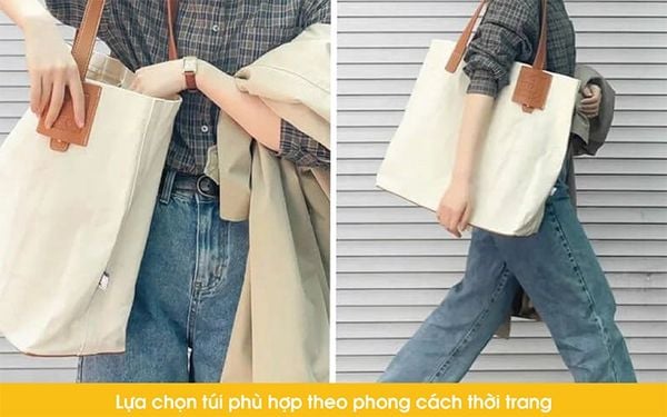 túi canvas phong cách Hàn Quốc