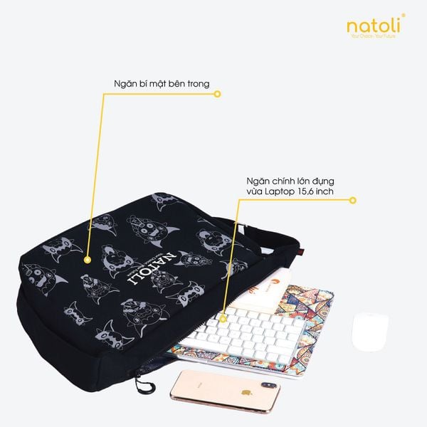 Túi đeo chéo nam nữ NATOLI - Buffalo Cross Bag T16