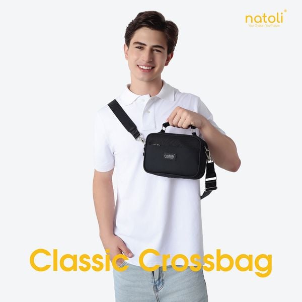 Túi đeo chéo nam nhiều ngăn Natoli - CLASSIC CROSSBAG T8