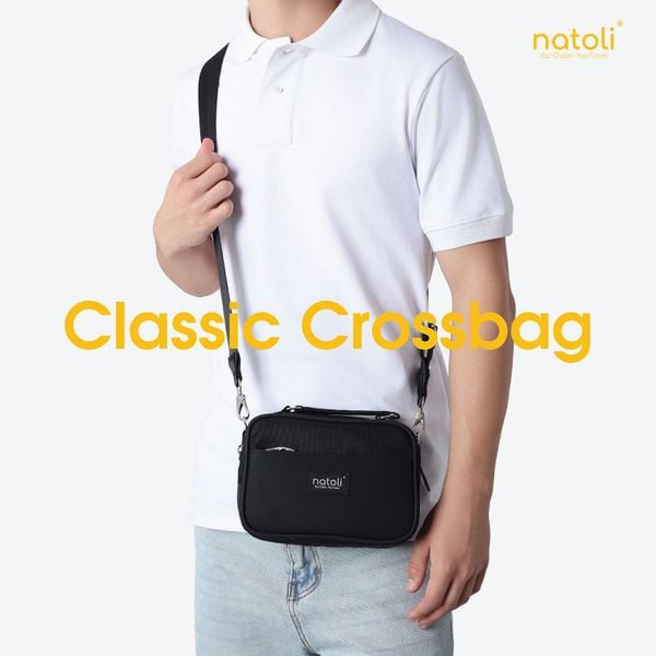 Túi đeo chéo nam nhiều ngăn Natoli - CLASSIC CROSSBAG T8