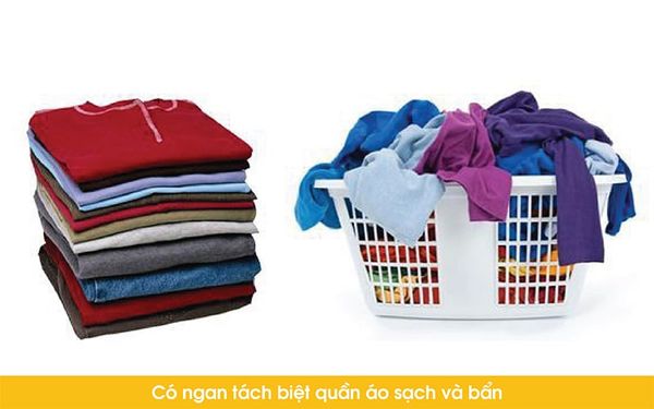 túi thể thao tập gym tách biệt quần áo sạch và bẩn