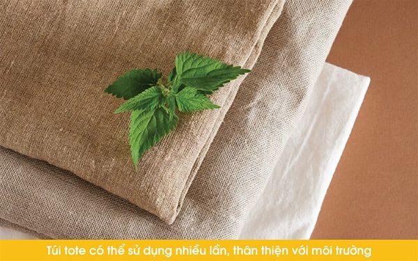 túi vải tote có thể tái sử dụng nhiều lần