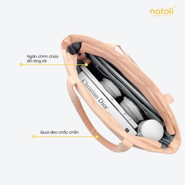 Túi tote vải canvas NATOLI - BST Side Cinch Bag T20